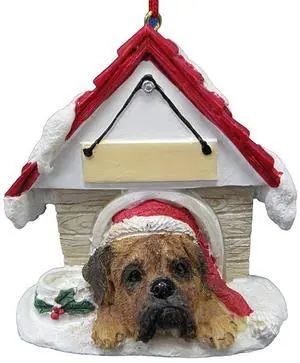 Bullmastiff Doghouse Ornament Hand Painted and Easily Personalized Bullmastiff Doghouse Ornament Hand Painted and Easily Personalized