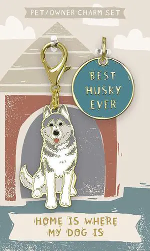 Primitives By Kathy Dog Collar Charm Set - Husky Primitives By Kathy Dog Collar Charm Set - Husky