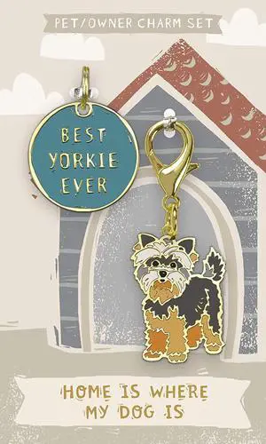 Primitives By Kathy Dog Collar Charm Set - Yorkie Primitives By Kathy Dog Collar Charm Set - Yorkie