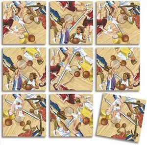 B Dazzle Hoops (Basketball) Scramble Squares 9 Piece Puzzle B Dazzle Hoops (Basketball) Scramble Squares 9 Piece Puzzle