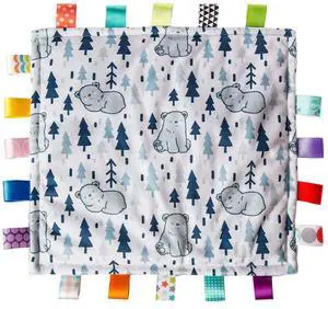 Mary Meyer Taggies Original Blanket Sensory Tags, 12 X 12", Comfy Arctic Bears Mary Meyer Taggies Original Blanket Sensory Tags, 12 X 12", Comfy Arctic Bears