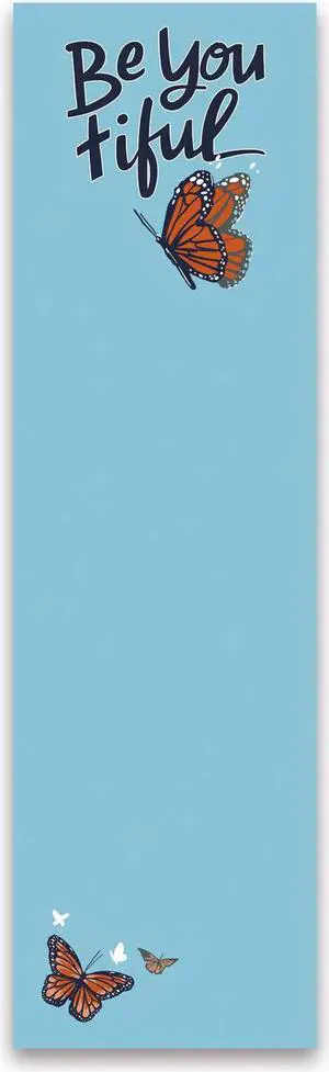 Primitives by Kathy List Magnetic Notepad 60 Pages - Be You Tiful 9.5" x 2.75"