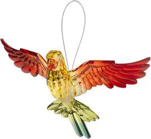 Colorful 7.75" Red Winged Parrot Acrylic Ornament/Sun-catcher