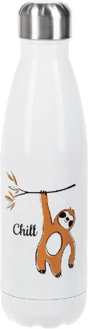 Ganz Double Walled Stainless Steel Beverage Bottle Tumbler - Chill Sloth