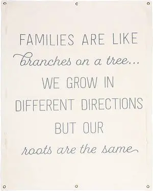 Ganz Canvas Wall Hanging - Families are like branches on a tree..