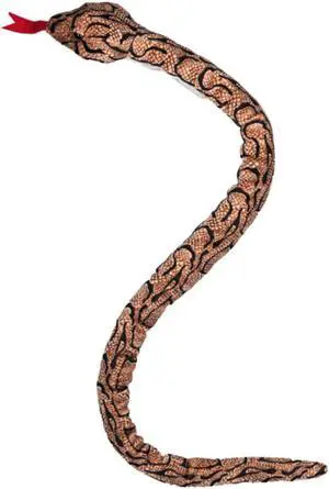 Brown with Black Patterned Snake Plush Stuffed Animal Toy - By Ganz, 35"