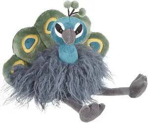 Ganz Periwinkle Peacock Plush Stuffed Animal, 9"