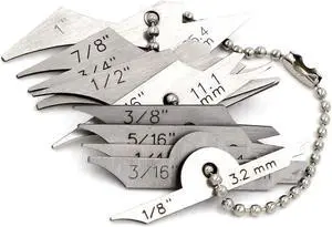 Fillet Welding Inspection Gauge Throat Dimension & Weld Leg Size 10pcs Gage Key