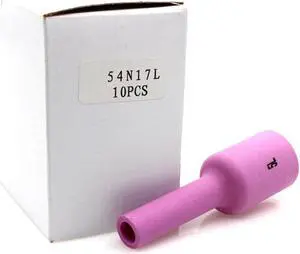 #5L TIG Long Alumina Ceramic Gas Lens Cup 54N17L Heat Shield Nozzle 76.2mm Length Fit Torch SR WP-17 18 & 26 Pk-10