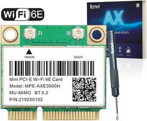 AX210HMW WiFi Card, Wi-Fi 6E Laptop Wireless Card Mini PCIE Interface,  Tri-Band Wireless Module for Laptop, 802.11AX WiFi Adapter with Bluetooth  5.3