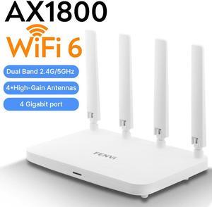 Fenvi AX1800 WiFi 6 Router, Dual Band Gigabit Wireless Internet Router, High-Gain Antennas OFDMA+MU-MIMO,IPV6&WPA3, WiFi6 Mesh For Home