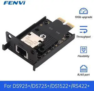 fenvi For Synology RJ45 10G Ethernet Upgrade Mini Network Card For Nas DS923+ DS723+ DS1522+ RS422+ 10GbE Module