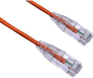 Axiom C6BFSB-O10-AX 10Ft Cat6 Bendnflex Ultra-Thin Snagless Patch Cable 550Mhz (Orange)