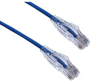 Axiom C6ABFSB-B60-AX Bendnflex Ultra-Thin - Patch Cable - Rj-45 (M) To Rj-45 (M) - 60 Ft - Foiled Unshielded Twisted Pair (F/Utp) - Cat 6A - Snagless, Stranded - Blue