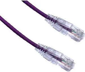Axiom C6BFSB-P2-AX 2Ft Cat6 Bendnflex Ultra-Thin Snagless Patch Cable 550Mhz (Purple)