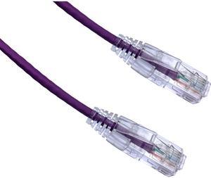 Axiom C6BFSB-P1-AX 1Ft Cat6 Bendnflex Ultra-Thin Snagless Patch Cable 550Mhz (Purple)