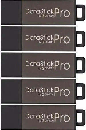 CENTON MP VALUEPACK USB 2.0 DATASTICK PRO (GREY), 16GB, 5PACK BULK