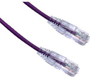 Axiom C6BFSB-P8-AX 8Ft Cat6 Bendnflex Ultra-Thin Snagless Patch Cable 550Mhz (Purple)