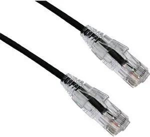 Axiom C6ABFSB-K25-AX Bendnflex Ultra-Thin - Patch Cable - Rj-45 (M) To Rj-45 (M) - 25 Ft - Foiled Unshielded Twisted Pair (F/Utp) - Cat 6A - Snagless, Stranded - Black