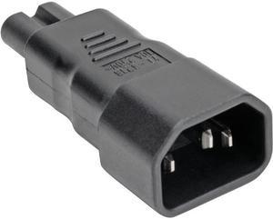 Tripp Lite IEC C14 to IEC C5 Power Cord Adapter - 10A 250V Black