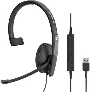 Epos SC 130 USB-C (508353) - Single- Sided (Monaural) Headset for Business Professionals | with HD Stereo Sound, Noise-Canceling Microphone, USB-C Connector (Black)