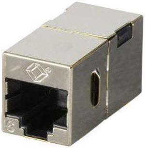 Black Box FM608 Cat6 Shielded Straight-Pin Coup Ler Office Silver