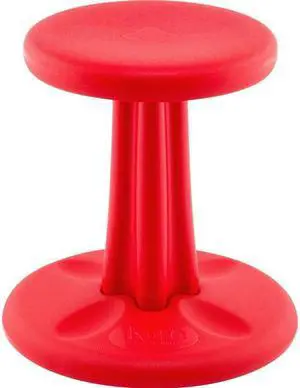 Kore Kids Wobble Chair Flexible Seating Stool for Classroom 14" Red
