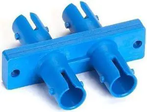 Fiber Optic Coupling, ST ST, Rectangular Mounting, Multimode, Duplex, Bronze Sle Fiber Optic Coupling, ST ST, Rectangular Mounting, Multimode, Duplex, Bronze Sle