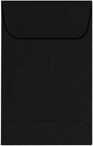 LUX #1 Coin Envelopes (2-1/4 x 3-1/2) 250/Pack Midnight Black (1COBLK-250)