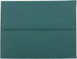 JAM Paper A2 Invitation Envelopes 4.375 x 5.75 Teal 124823544I