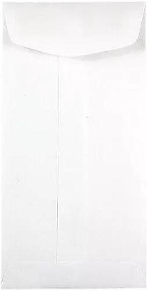 JAM Paper #7 Coin Envelopes 3 1/2" x 6 1/2" White 100/Pack (95083D)