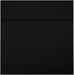LUX 6 x 6 Square Envelopes 50/Pack Midnight Black (F-8525-B-50)