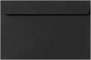 LUX 9 x 12 Booklet Envelopes 50/Pack Midnight Black (F-6075-B-50)