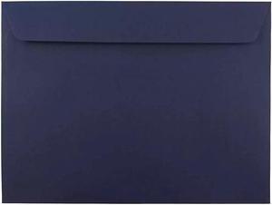 JAM Paper 9 x 12 Booklet Envelopes Navy Blue 50/Pack (263916011i) 263916011I