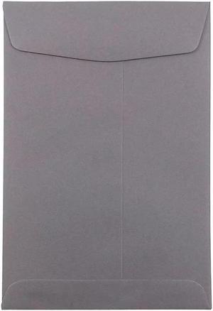 JAM Paper 6 x 9 Open End Catalog Envelopes Dark Grey 51285796A