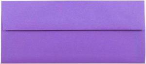 JAM Paper #10 Business Colored Envelopes 4.125 x 9.5 Violet Purple Recycled