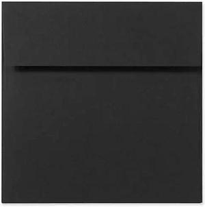 LUX 7 x 7 Square Envelopes 50/Box) 50/Box Midnight Black (F-8545-B-50)
