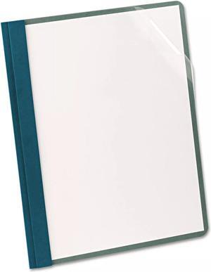Oxford Earthwise Recycled Clear Front Report Covers Letter Size Blue 25/Box