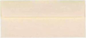 JAM Paper #10 Parchment Business Envelopes 4.125 x 9.5 Natural Recycled