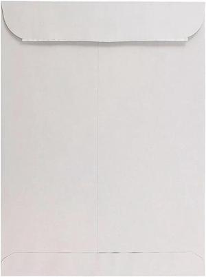 JAM Paper 10 x 13 Open End Envelopes w/Peel and Seal Closure Light Grey Kraft