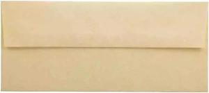 JAM Paper #10 Business Parchment Envelopes 4.125 x 9.5 Antique Gold Recycled