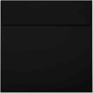 LUX 8 1/2 x 8 1/2 Square Envelopes 50/Pack Midnight Black (F-8575-B-50)