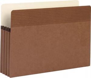 Business Source File Pocket 3-1/2" Exp. Legal 25/BX Redrope 65794