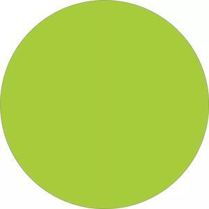 Tape Logic Removable Labels 3/4" Circles Fluorescent Green 500 /Roll DL1388FG