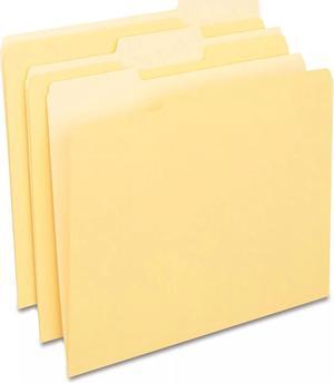 Staples File Folders 3-Tab Letter Size Yellow 24/Pack (659800) 13844/TR13844