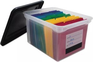 Innovative Storage Designs File Tote with Contents Label Letter/Legal