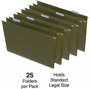 Staples Box Bottom Hanging File Folder 2" Expansion 5-Tab Legal Size Standard