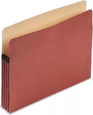 Pendaflex Earthwise 100% Recycled File Pocket 3 1/2" Exp Letter Red Fiber E1524E