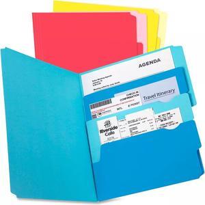 TOPS Products Multi Section File Folder Pkt Ltr 24/PK Assorted 10772