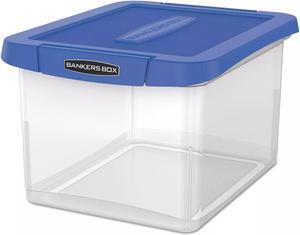 Bankers Box Heavy Duty Plastic File Storage 14 1/8 x 17 2/5 x 10 3/5 Clear